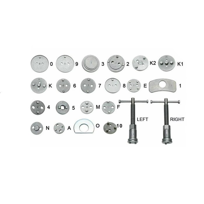 Brake Pad Replacement Kit Pushes Brake Piston Caliper Tool Car Truck Compressor Rewind Wind Back Tool Kit Brake Pad Exchanger